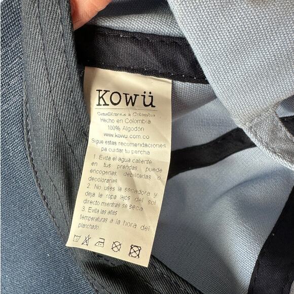 Kowu Light Blue Colombian Embroidered Adjustable Baseball Cap - Picture 10 of 13